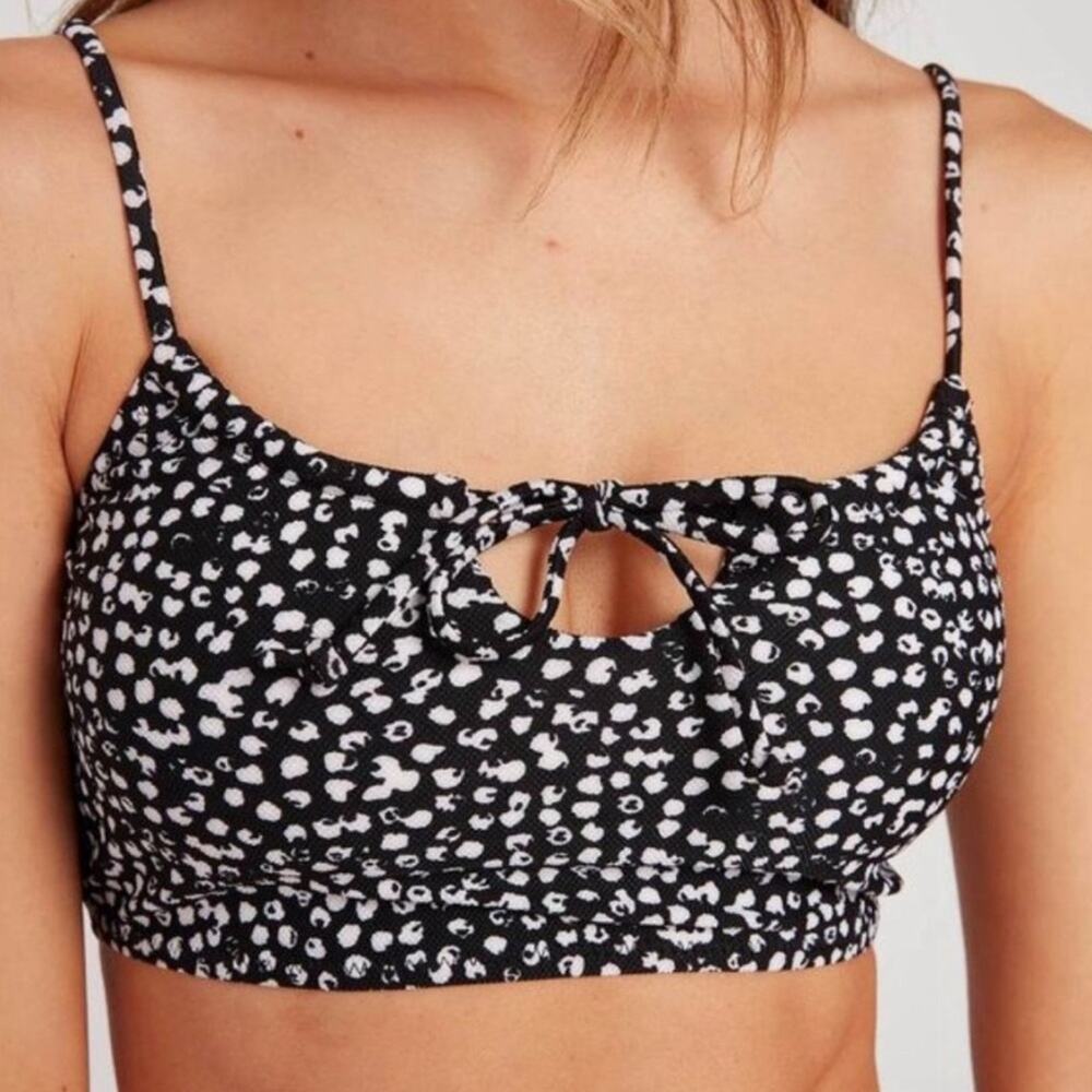 Volcom Black and White bikini top
